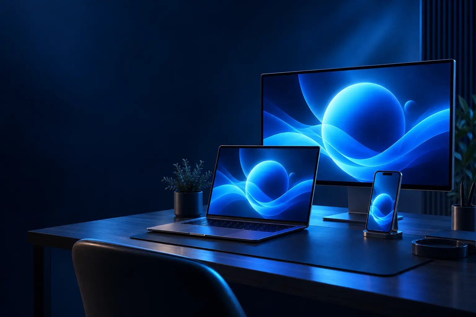 Custom Web, Mobile & Desktop in use